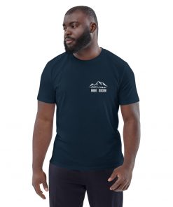 unisex organic cotton t shirt french navy front 6275e6da46e3f