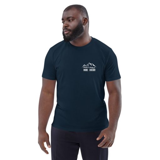 unisex organic cotton t shirt french navy front 6275e6da46e3f