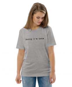 unisex organic cotton t shirt heather grey front 2 6271556c101a1