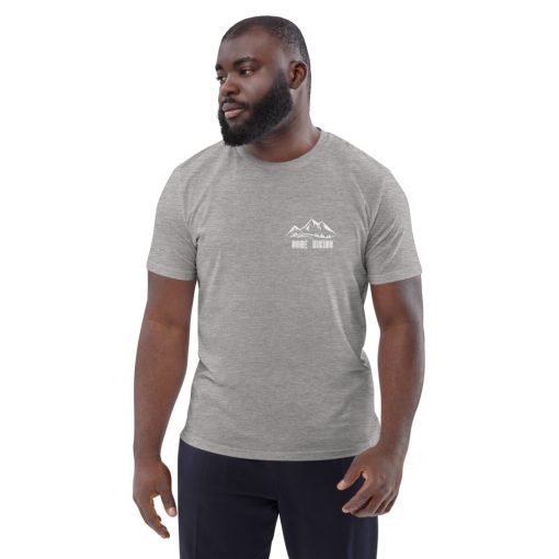 unisex organic cotton t shirt heather grey front 6275e6da491b5