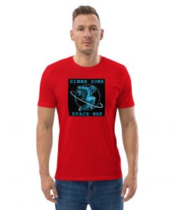 unisex organic cotton t shirt red front 2 62745d0926414