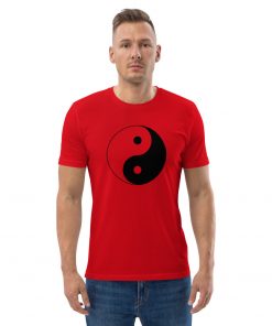 unisex organic cotton t shirt red front 2 62793c2924bb1