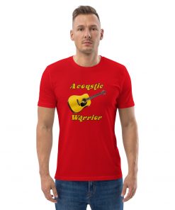 unisex organic cotton t shirt red front 2 6286d1eaf1c46