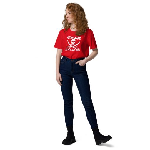 unisex organic cotton t shirt red front 2 6287b41b0f13c