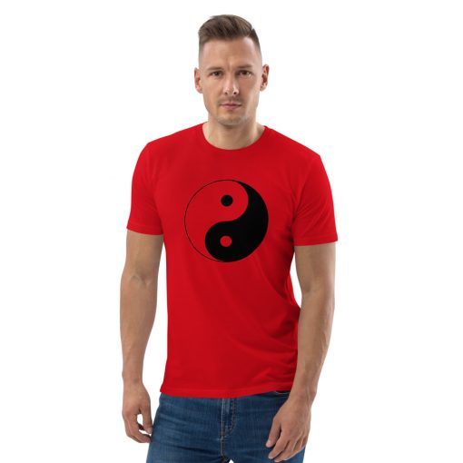 unisex organic cotton t shirt red front 62793c2924d7f