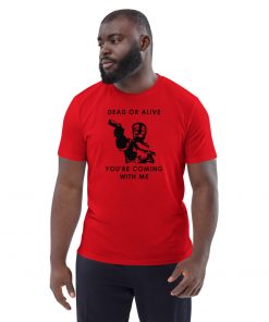 unisex organic cotton t shirt red front 6286d196e97ba
