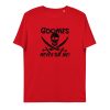 unisex organic cotton t shirt red front 6287b37d68dc9