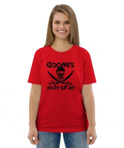 unisex organic cotton t shirt red front 6287b37d69042