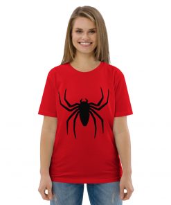 unisex organic cotton t shirt red front 6287d0dc0a132