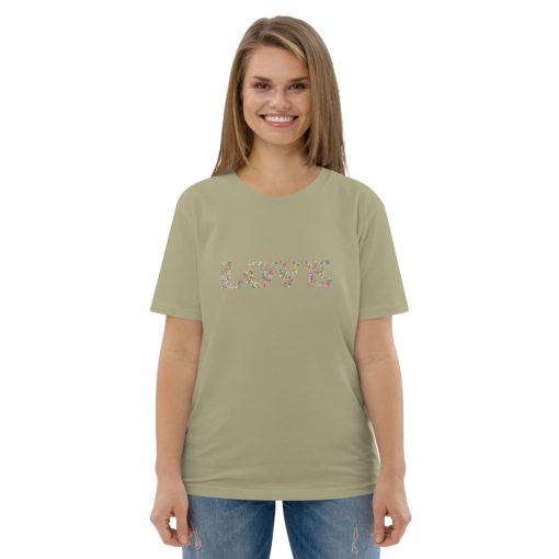 unisex organic cotton t shirt sage front 6275a24f46015