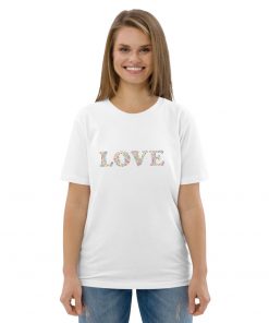 unisex organic cotton t shirt white front 6275a24f4b7f8