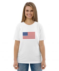 unisex organic cotton t shirt white front 6279a408925e4