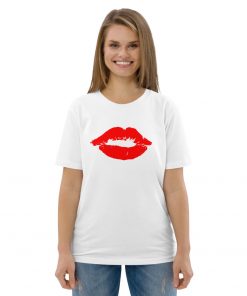 unisex organic cotton t shirt white front 628b950857535