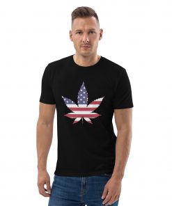 unisex organic cotton t shirt black front 62b337f0b8f5d