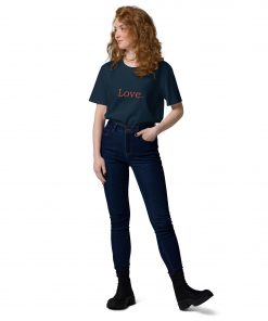 unisex organic cotton t shirt french navy front 2 62b33dd5ef68a