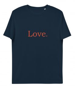 unisex organic cotton t shirt french navy front 62b33dd5ee59f