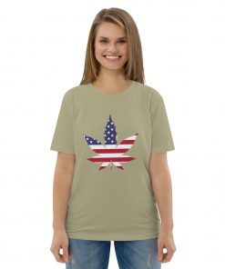 unisex organic cotton t shirt sage front 62b337f0bac82