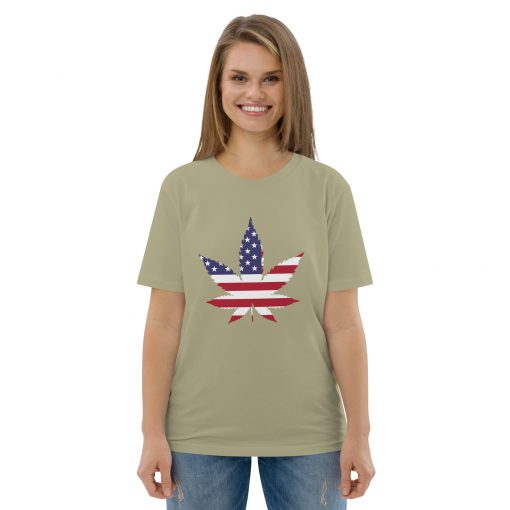 unisex organic cotton t shirt sage front 62b337f0bac82