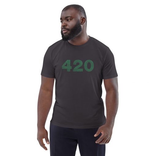 unisex organic cotton t shirt anthracite front 62c0f4d272759
