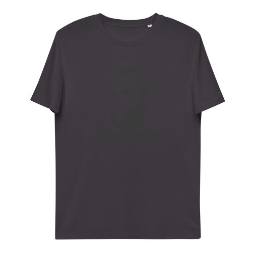 unisex organic cotton t shirt anthracite front 62d571f215edb