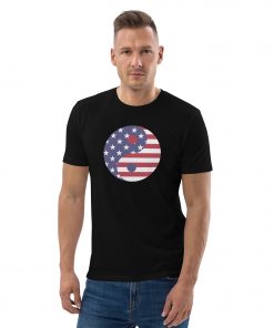 unisex organic cotton t shirt black front 62c0fba39d489