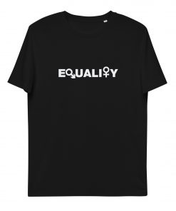 unisex organic cotton t shirt black front 62c191b313e7c