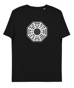 unisex organic cotton t shirt black front 62c1b02f774a5