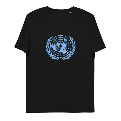 unisex organic cotton t shirt black front 62d81c23394d0