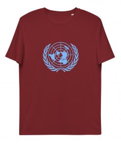 unisex organic cotton t shirt burgundy front 62d81c233a25d