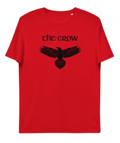 unisex organic cotton t shirt red front 62c089992a61d