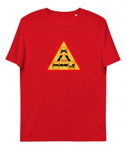 unisex organic cotton t shirt red front 62c1872b00bd6