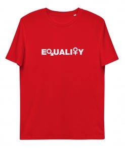 unisex organic cotton t shirt red front 62c191b31424d