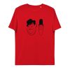 unisex organic cotton t shirt red front 62c1934129bf8