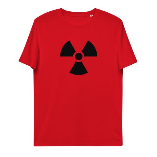 unisex organic cotton t shirt red front 62d5a7a2bfc8c