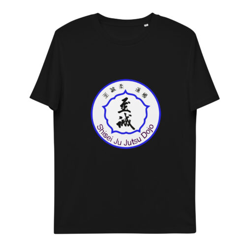 unisex organic cotton t shirt black front 65f5d76a61f86