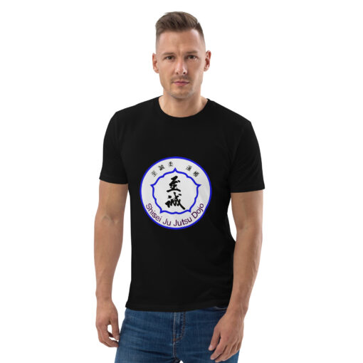 unisex organic cotton t shirt black front 65f5d76a63b71