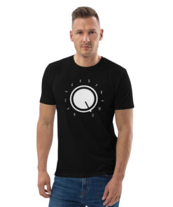 unisex organic cotton t shirt black front 65f83ea885095