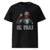 unisex organic cotton t shirt black front 66049f8f85ebb