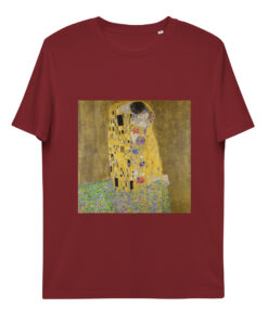 unisex organic cotton t shirt burgundy front 65f38dfd9aa12