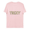 unisex organic cotton t shirt cotton pink front 65f3a9ad7cc55