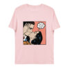 unisex organic cotton t shirt cotton pink front 65f44d299db2c