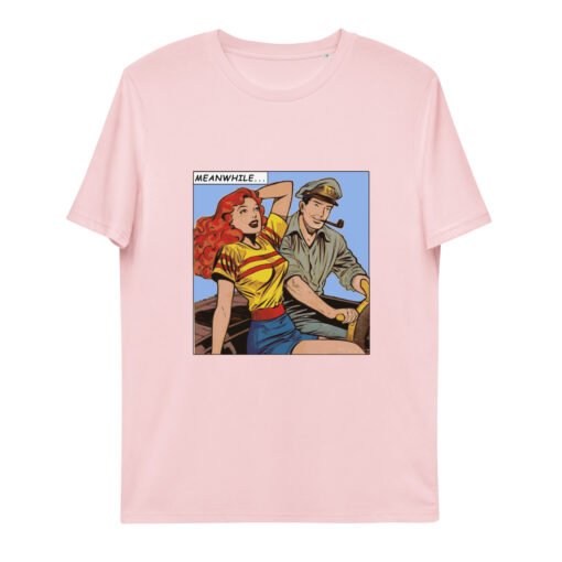 unisex organic cotton t shirt cotton pink front 65f4500d65346