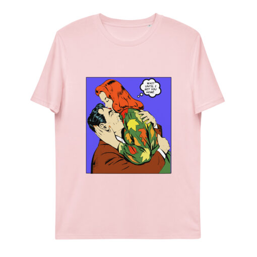 unisex organic cotton t shirt cotton pink front 65f458006faf3