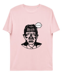 unisex organic cotton t shirt cotton pink front 65f5c9b250a20