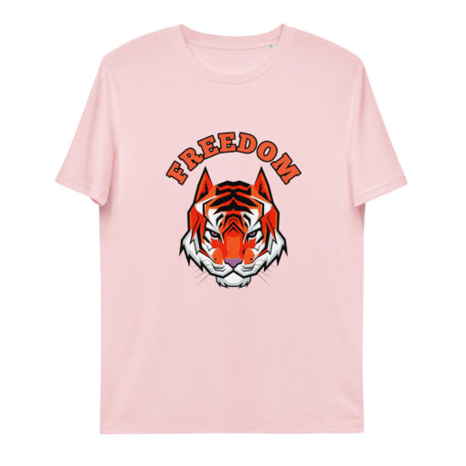 unisex organic cotton t shirt cotton pink front 65f8457f8f1e2