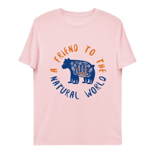 unisex organic cotton t shirt cotton pink front 65f84ddceb73f