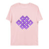 unisex organic cotton t shirt cotton pink front 65f85d42577ca