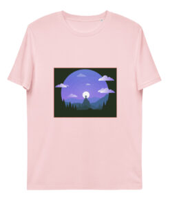 unisex organic cotton t shirt cotton pink front 65f867082ce44