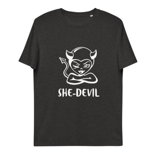 She-Devil (Wht) - Unisex organic cotton t-shirt