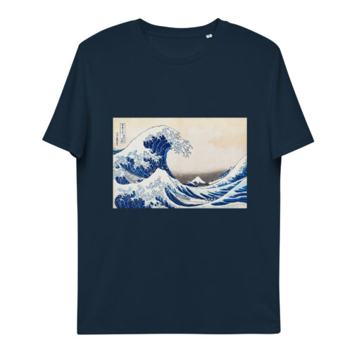 unisex organic cotton t shirt french navy front 65f37f94edf4a